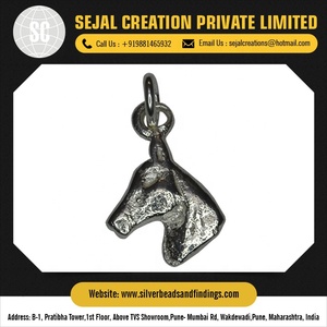 Dijes de plata antiguos, dijes y cuentas de plata, dijes de plata esterlina Baby Silver Oyster Charm - Product Image 4