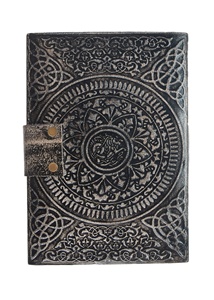 NEW ERA Game of Thrones Leather Hardcover <b>Diary</b> with Dragon Emblem Metal Clasp Pencil Grey 120 Sheets for Gift - Product Image 4