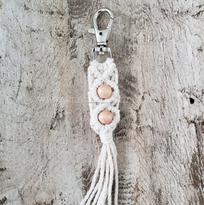 Hermoso Llavero de Borla, Llavero de Macramé de Tela de Algodón, Regalo Sostenible, Pulseras para Llaveros de la India - Product Image 2