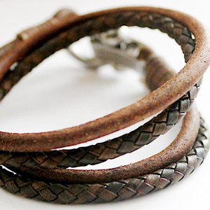 <b>Mens</b> Leather Bracelet, <b>Mens</b>, , Leather bracelet The Art of Handmade - Product Image 1