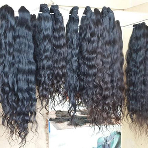 TEMPLE-cabello ondulado de alta calidad, máquina de donador único virgen, mechones de doble trama, fabricante - Product Image 2