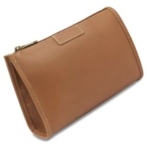 Trousse de maquillage de voyage simple et pratique/Trousse de maquillage en cuir véritable personnalisée en gros - Product Image 1