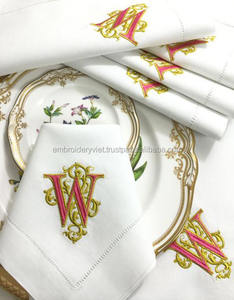 TPN230 23*23เซนติเมตรผลิตค๊อกเทลผ้าฝ้ายหรือผ้าลินินผ้าเช็ดปากสำหรับงานแต่งงาน - Product Image 1