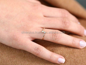 Natural Diamond Anniversary Wedding Band 14K Yellow Indian Gold <b>Ring</b> Jewelry Size 3-9 - Product Image 5