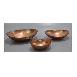 Bol de service en métal fait main rond personnalisé de vente chaude pour la maison et les bols décoratifs de partie - Product Image 1