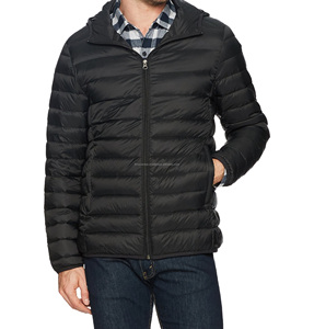 Doudoune homme léger, personnalisé, de haute qualité, à capuche, étanche - Product Image 1