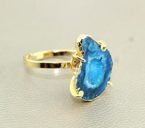 Anillo de plata de primera ley y circón para mujer, sortija ajustable, plata esterlina 925, Circonia cúbica, zirconia, circonita, zirconita, zirconita, color azul cielo, 24k - Product Image 3