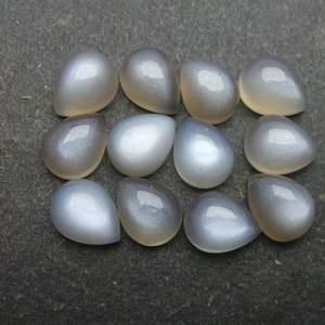 10mm 12mm 14mm piedra lunar gris Natural pera Lisa cabujones calibrados fabricante comprar al por mayor precio de fábrica en línea Alibaba - Product Image 1