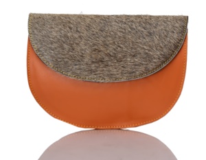 กระเป๋าสะพายพาดลำตัวหนังแท้สำหรับผู้หญิงกระเป๋าหนังแท้พิมพ์ลายสัตว์ขนสไตล์ตะวันตกมาใหม่ - Product Image 2