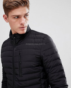 แจ็กเก็ตขนเป็ดบุนวมสำหรับผู้ชาย,แจ็คเก็ตบุนวมสองสีพร้อมซิปสีเงิน - Product Image 3