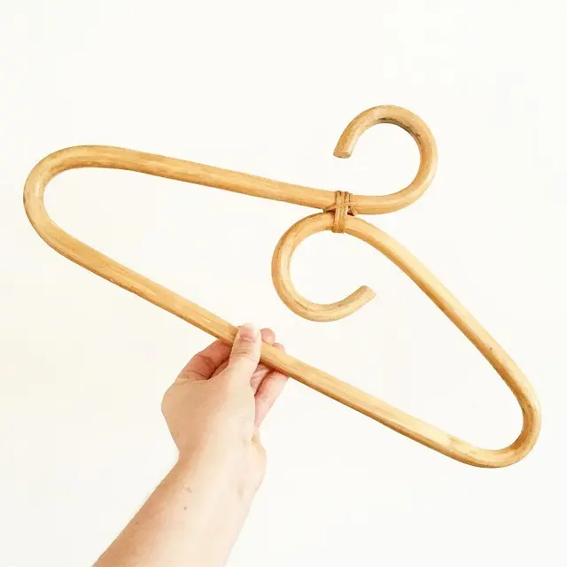 Home decor rattan adult coat hanger