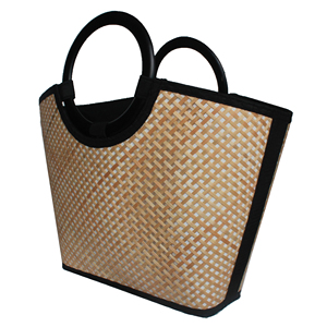 New Model Bamboo Handle <b>Bag</b> with Plastic Handle From Vietnam - Product Image 3