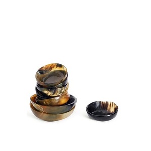 Bol en corne de buffle de haute qualité avec taille personnalisée avec 3 pièces hôtel et maison corne de boeuf naturel poli - Product Image 5