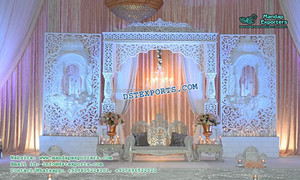 Impresionante boda oro etapa matrimonio recepción etapa decoración de la boda de oro conjunto de etapas - Product Image 5