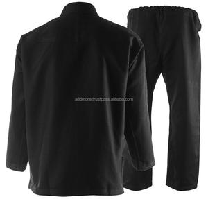 Gi de Jiu-Jitsu noir confortable avec 100% coton pour la formation BJJ Tailles et logo personnalisables - Product Image 2