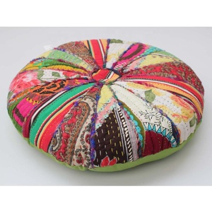 Top vente Vintage Kantha travail Polyester chaise coussin Zafu méditation oreiller avec dos soutien Massage caractéristique pour hôtels - Product Image 2