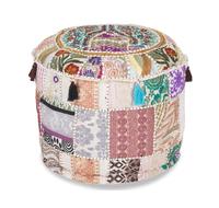 Meubles de salon indiens canapé Vintage fait à la main Patchwork réglable Style Antique repose-pieds Pouf et pouf