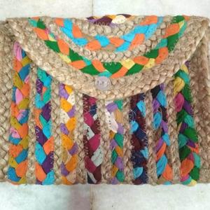 Style <b>Boho</b> Bohemian Handmade Jute Clutch <b>Bag</b> for Women Eco-Friendly Accessory - Product Image 1