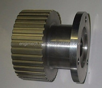Polea de sincronización de acero inoxidable de alta resistencia personalizable, 10 mm de diámetro interior, 50 mm de diámetro exterior, 1 ranura, rotación suave y duradera para uso industrial
