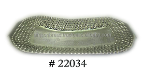 Platos de ensalada de estilo antiguo Platos de mango con puntos en relieve de aluminio Plato y bandeja para servir Plato para servir alimentos - Product Image 3