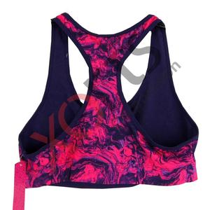 Sujetador deportivo de un solo hombro con transferencia térmica para mujer, talla grande, de alto soporte, para fitness, gimnasio, yoga, sin costuras, ligero, transpirable, elástico en cuatro direcciones - Product Image 2