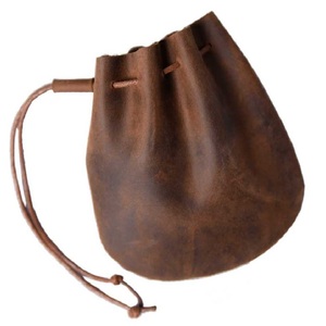 Petit sac à pièces en cuir PU marron, de haute qualité, 1 pièce - Product Image 1