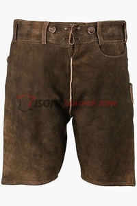 Lederhosen Tradicionales Alemanes de Estilo Austriaco Central para Hombre, de Cuero de Ante, con Patrón Bávaro para Oktoberfest, Ecológicos - Product Image 2
