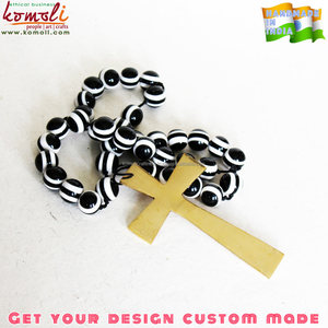 Collier en laiton, chapelet de perles fait à la main - Product Image 4