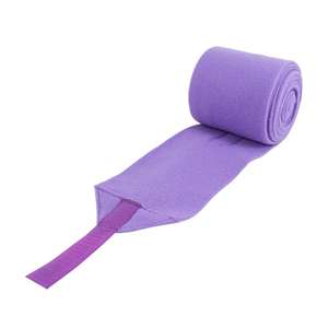 Bandages et bottes de protection en polaire violette de qualité supérieure pour les soins des chevaux - Product Image 1
