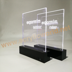 Lettre de signalisation LED en acrylique vierge de haute qualité, canal LED, signalisation à bordure éclairée, base - Product Image 2