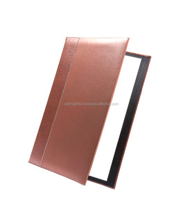 Precio de fábrica directo, cubierta de libro de menú de cuero de nuevo diseño de alta calidad para restaurante, soporte de menú elegante - Product Image 1