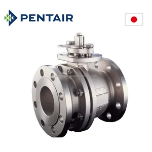 T-port L-port and Stainless steel 150lb flanged ball valve 3way valve PENTAIR KTM with High-security