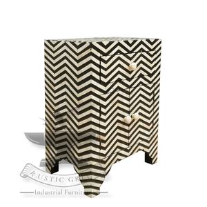 Contemporary <b>Side</b> Table <b>Drawer</b> Bone Inlay Home Furniture for Dining Office Hotel Living Room Hospital Use for Outdoor Settings - Product Image 1