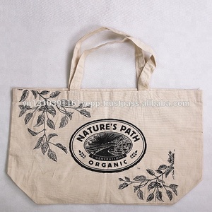 Vietnam-Made 100% Organic Cotton Tote and Shopping <b>Bag</b> Custom Logo Printed PP <b>Material</b> Shoulder <b>Bag</b> - Product Image 4