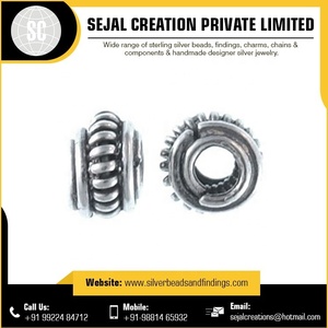 Perle en argent personnalisée | Perles en argent sterling 925 en gros - Product Image 2