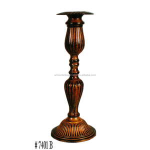 SOPORTE DE VELAS DE METAL DECORATIVO DE ALTA CALIDAD CHAPADO EN BRONCE PORTAVELAS PILAR SOPORTE DE VELA - Product Image 1
