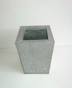 Macetas rectangulares de Metal galvanizado para exteriores, diseño rústico, maceta de jardín, macetas modernas - Product Image 1