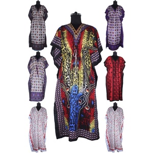 Venta al por mayor 2025 nueva llegada hermoso vestido de noche para niñas caftán largo bloque de mano vestido estampado caftán tradicional africano asequible - Product Image 1