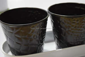 GALVANIZED NEW DESIGN COLOURED POT WholeSale Price Powder Coated New Look Flower Pots & <b>Planters</b> - Product Image 3