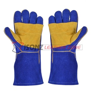 Guantes de Soldadura ISONZ Leather Zone de Cuero Vacuno y Gamuza, Resistentes a Cortes y Antideslizantes, con Protección Reforzada en Dedos y Palma - Product Image 2