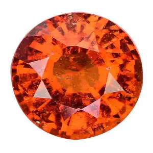 1.515Cts RAVISHING LUSTRO ARANCIONE NATURALE HESSONITE GARNET ALLENTATI ROTONDI PIETRE PREZIOSE