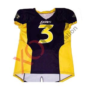 Maillot de football américain de haute qualité maillot de football universitaire bon marché numéro d'équipe personnalisé conceptions personnalisées - Product Image 1