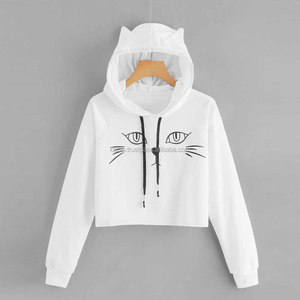 Women's Stylish Comfortable 100% Cotton Eco-Friendly Crop Top <b>Hoodie</b> KFHW03 <b>Christmas</b> 3D Color Triangles Design Winter Season - Product Image 5