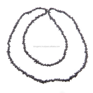 Espinela negra Natural, 5-6mm, longitud de aproximadamente 36 pulgadas, chips, cuentas de hilo de piedras preciosas para joyería - Product Image 2