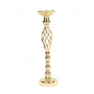 gold Metal Work Candle Flower Holder Office Beach Party Table Centerpiece