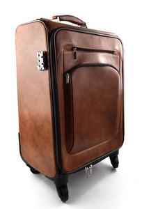 กระเป๋าเดินทางแบบมีล้อ หนังเทียม สีน้ำตาลอ่อน ปิดด้วยซิป ใช้ได้ทั้งชายและหญิง ล้อสี่ล้อ ใส่ขึ้นเครื่องได้ รุ่น IHS-0002 - Product Image 2