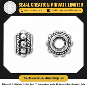 B173 résultats de bijoux en métal argenté perles en vrac - Product Image 6