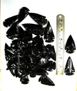 งานหัตถกรรมหินกึ่งมีค่าของชาวอินเดียรูปทรงหัวลูกศรออบซิเดียนทำด้วยมือแกะสลักคริสตัลรูปพระจันทร์เสี้ยว - Product Image 4