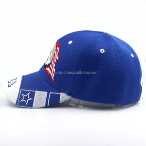 Gorra de béisbol Vintage personalizada KIBC08, gorra de águila bordada Great America con logotipo personalizado, tela común 100% algodón - Product Image 3