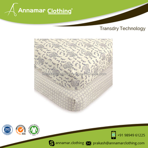 Sábanas ajustadas orgánicas para cuna de bebé, OEM, 2 paquetes - Product Image 2